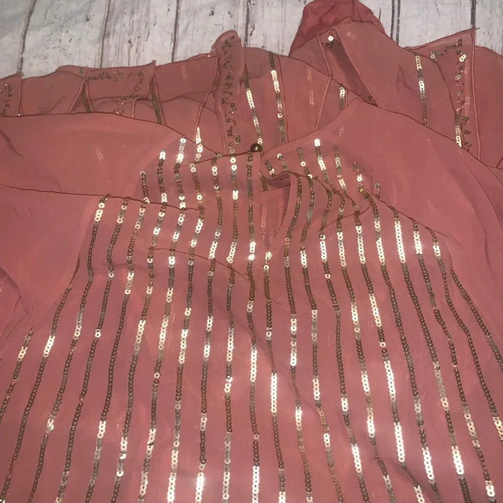 NWT! Free People mint julep pink sequin flowy minidress S